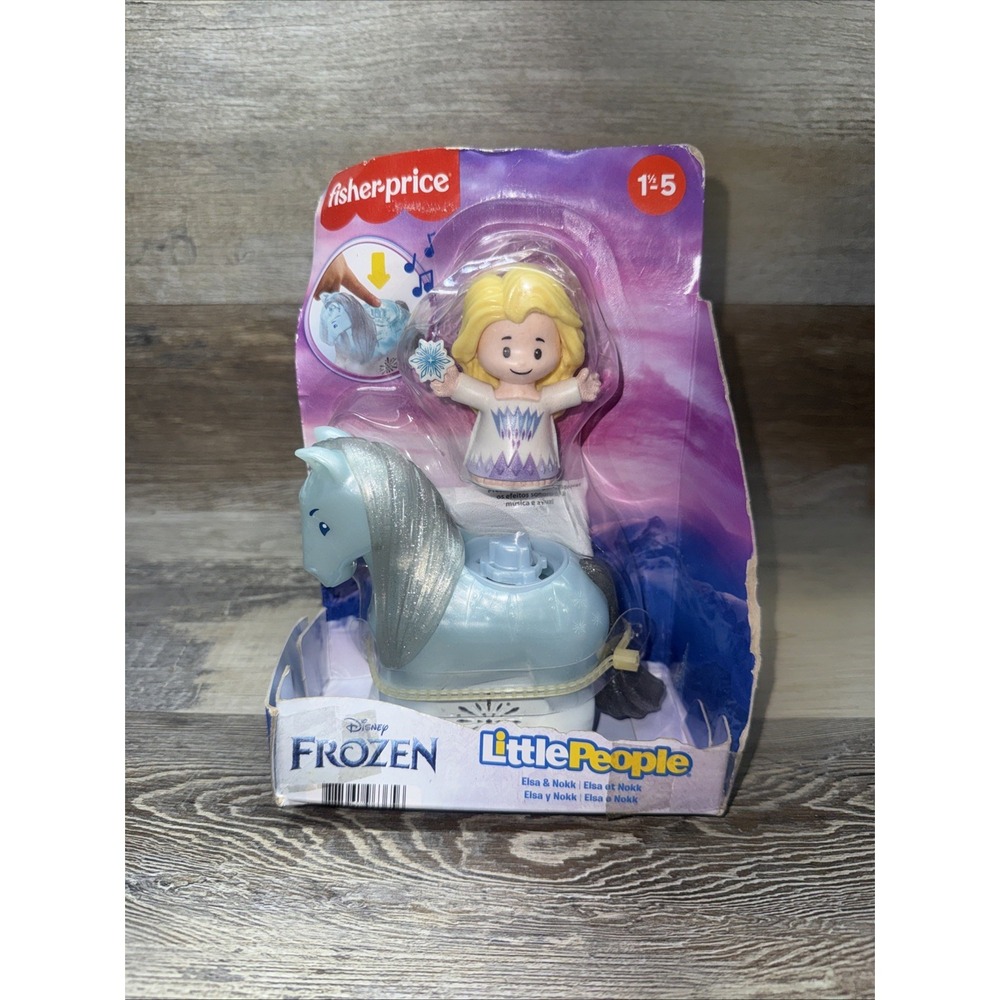 Disney Frozen Little People Elsa & Nokk Horse Figure Set Lights Sounds 2021 New